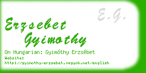 erzsebet gyimothy business card